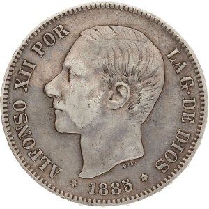 Moneda 5 Pesetas de Plata