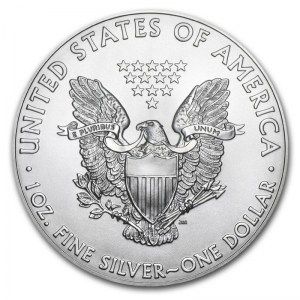 Moneda  American Eagle de Plata 1 oz 2018 reverso