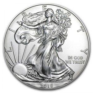 Moneda  American Eagle de Plata 1 oz 2018