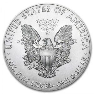 Moneda American Eagle de Plata 1 oz 2020 reverso