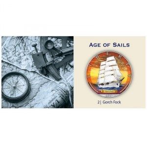 Moneda American Eagle Gorch Fock Colored de Plata 1 oz 2021 detalle trasera