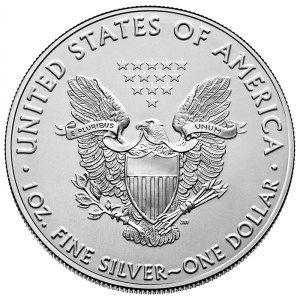 Moneda American Eagle Monte Rushmore de Plata 1 oz 2020 reverso