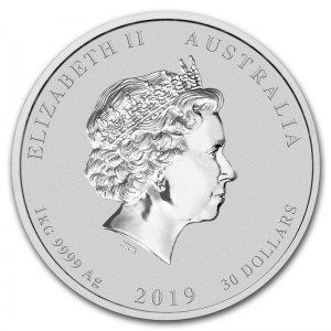 Moneda Año Lunar del Cerdo australiano de Plata 1 kg 2019
