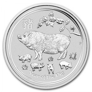 Moneda Año Lunar del Cerdo australiano de Plata  2019