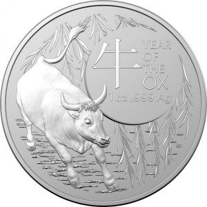 Moneda Año del Buey RAM de Plata 1 oz 2021