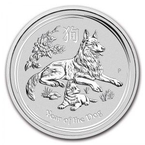 Moneda Año Lunar del Perro australiano de Plata 1 oz 2018