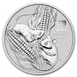 Moneda Año Lunar del Ratón australiano de Plata 2020