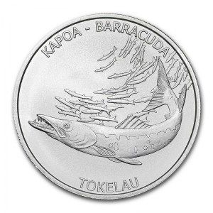 Moneda Barracuda de Tokelau de Plata 1 oz 2017