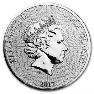 Moneda Bounty Islas Cook de Plata 1 oz 2017 reverso