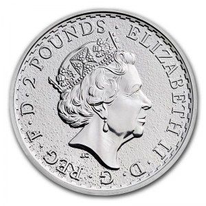 Moneda Britannia de Plata 1 oz 2017 reverso