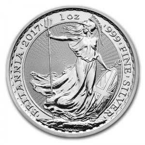 Moneda Britannia de Plata 1 oz 2017