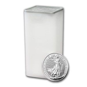 Moneda Britannia de Plata 1 oz 2021 tubo