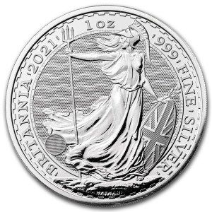 Moneda Britannia de Plata 1 oz 2021