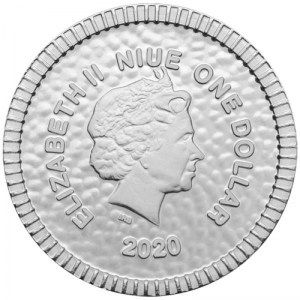 Moneda Búho ateniense de Niue de Plata 1/4 oz 2020 reverso