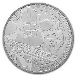 Moneda Clone Trooper de Star Wars  de Plata 1 oz 2019