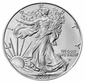Moneda de Plata American Eagle 2024 BU