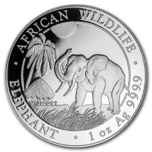 Moneda Elefante de Plata 1 oz 2017