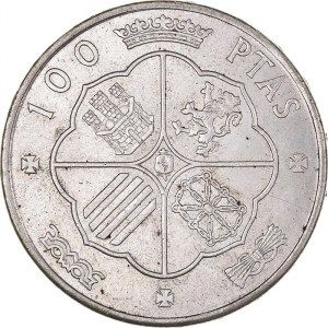 Moneda 100 Pesetas de Plata Circulada