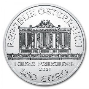 Moneda Filarmónica de Viena de Plata 1 oz 2021