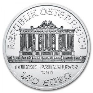 Moneda Filarmónica de Viena de Plata 1 oz 2019