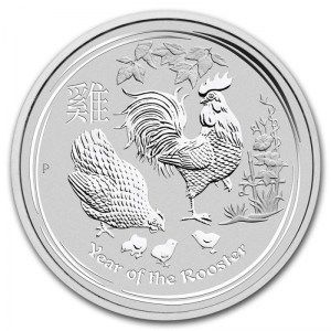 Moneda Año del Gallo de Plata 1 oz 2017