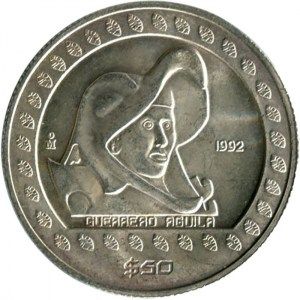 Moneda Guerrero Águila de Plata 1/2 oz Circulada