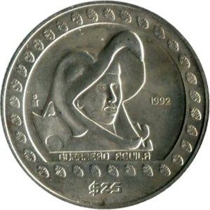 Moneda Guerrero Águila de Plata 1/4 oz Circulada