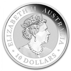 Moneda Kookaburra de Plata 10 oz 2019 reverso