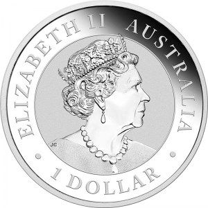 Moneda Kookaburra de Plata 1 oz 2019 reverso