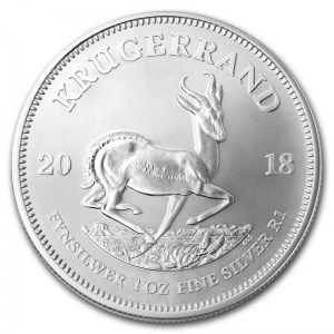 Moneda Krugerrand de Plata 1 oz 2018
