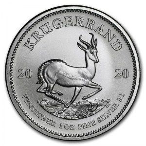 Moneda Krugerrand de Plata 1 oz 2020