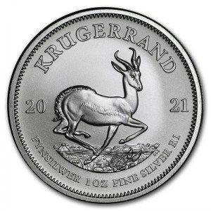 Moneda Krugerrand de Plata 1 oz 2021