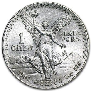 Moneda Libertad México de Plata 1 oz Circulada