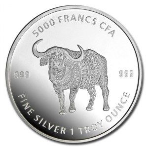 Moneda Mándala Búfalo de Chad de Plata 1 oz 2020