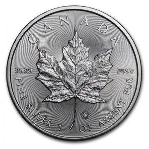 Moneda Maple Leaf de Plata 1 oz 2017