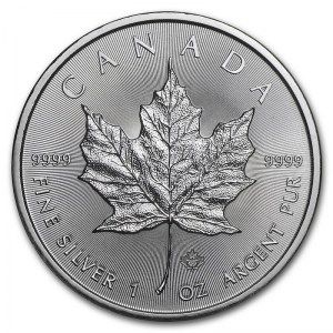 Moneda Maple Leaf de Plata 1 oz 2021