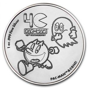 Moneda PAC-MAN 40 Aniversario de Niue de Plata 1 oz 2021