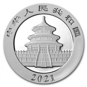 Moneda Panda de Plata 30 g 2021 reverso