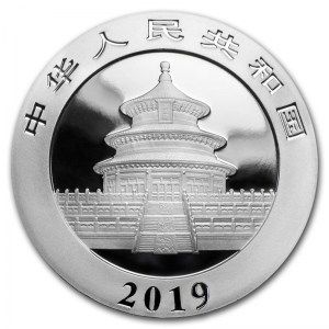 Moneda Panda de Plata 30 g 2019 reverso