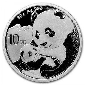 Moneda Panda de Plata 30 g 2019