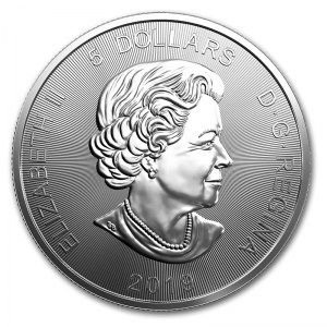 Moneda Predator Series Grizzly de Plata 1 oz 2019 reverso