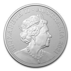 Moneda Canguro Outback Majesty de Plata 1 oz 2021 reverso