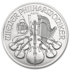 Moneda Filarmónica de Viena de Platino 1 oz
