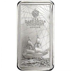 Moneda-Lingote East India Company de Santa Elena de Plata 250 g 2021