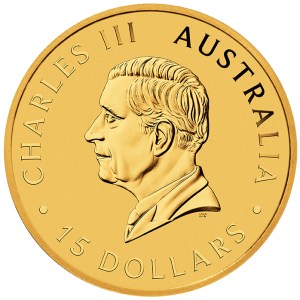 Moneda de Oro Canguro 1/10 oz 2026 BU anverso