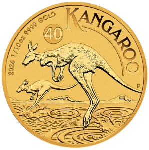 Moneda de Oro Canguro 1/10 oz 2026 BU