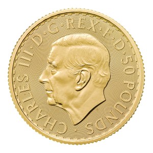 Moneda de Oro Britannia 1/2 oz 2026 BU anverso