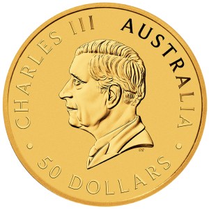 Moneda de Oro Canguro 1/2 oz 2026 BU anverso