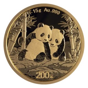 Moneda de Oro Panda 15 g 2026 BU