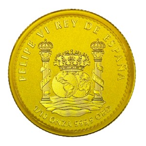 Moneda de Oro Águila Imperial 1/10 oz 2025 Proof Inverso Anverso